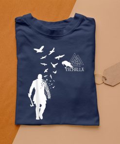 t shirt navy viking ragnar lodbrok valhalla odin ravens tjMPK