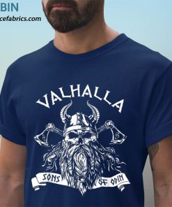 t shirt navy vikingo valhalla hijos de odin nordo thor mitologC3ADa camiseta i1vJq