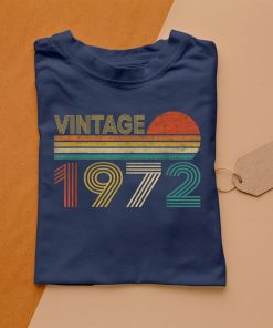t shirt navy vintage 1972 49 anni compleanno uomo donna regalo divertente maglietta qTNHq