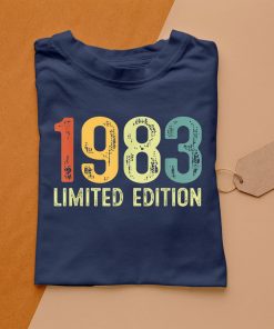 t shirt navy vintage 1983 38 anni compleanno uomo donna regalo divertente maglietta xIzJy
