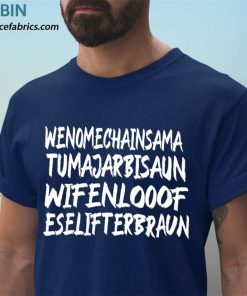 t shirt navy wenomechainsama dank meme viral quote trendy summer anthem oqAVH