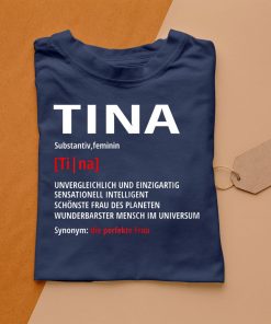 t shirt navy womens tina first name gift funny slogan 1X2kC