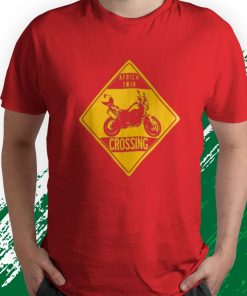 t shirt red africa twin enduro maglietta 9IGIr