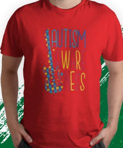 t shirt red autism awareness support autism ajydy