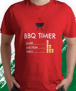 t shirt red bbq timer barbecue beer gHrLs