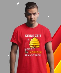 t shirt red bees beekeepers and honey design 6NFC2