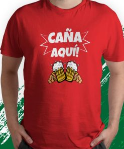 t shirt red caC3B1a aqui cerveza hombre graciosa camiseta FsOJe