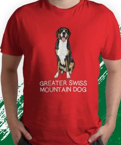 t shirt red cane grande bovaro svizzero maglietta AyNqX