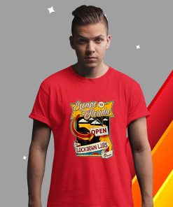 t shirt red desantis escape to florida dYHwQ