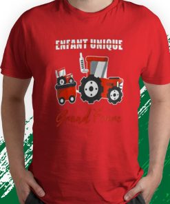 t shirt red enfant tracteur garC3A7ons je vais C3AAtre un grand frC3A8re ebRe1