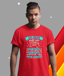 t shirt red gamer video gamer games pc funny gaming saying gift cwut5