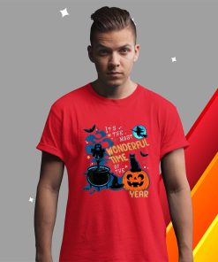 t shirt red halloween its the most wonderful time of the year YTq04