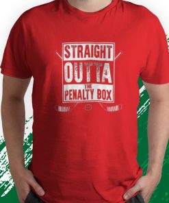 t shirt red ice hockey player gift straight outta the penalty box 3SIBI
