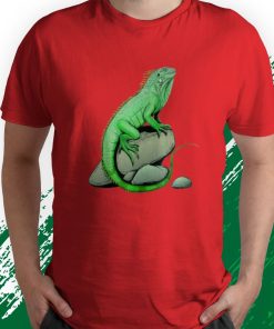 t shirt red iguana lizard reptile leguan green pet animal herpetologist jcmGO