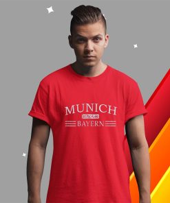 t shirt red munich bayern deutschland bavaria germany xAxno