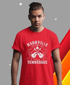 t shirt red nashville tennessee travel vintage 8S73q