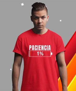 t shirt red paciencia at 125 regalo divertido cumpleaC3B1os pijama parejas camiseta 6jiGg