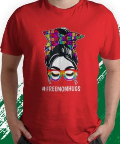 t shirt red pride month free mom hugs lgbt rainbow flag nxpBQ
