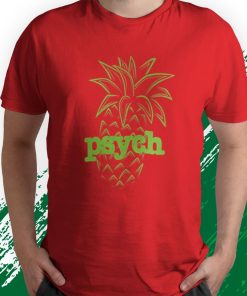 t shirt red psych pineapple s21sr