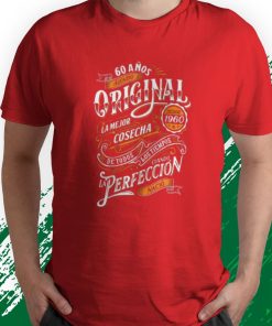 t shirt red regalo original 60 cumpleaC3B1os hombre mujer desde 1960 camiseta Y6kvu