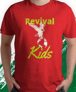 t shirt red revival kids MVeHJ