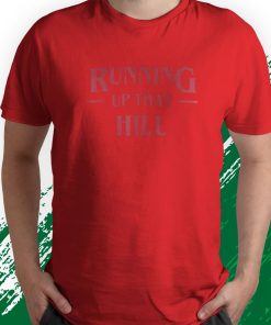 t shirt red running up that hill FBCJQ