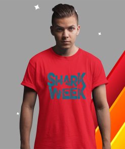 t shirt red shark 2022 week passion for sharks ocean vGqsJ