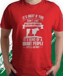 t shirt red smart people cattle farmer cow breed belted galloways kpOSm