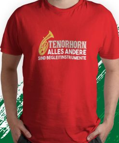 t shirt red tenor horn alles others are accompanying instruments Bzz6b