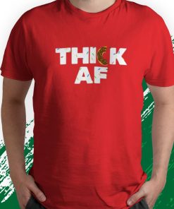 t shirt red thick af funny donut fitness weightlifting 5JqRm