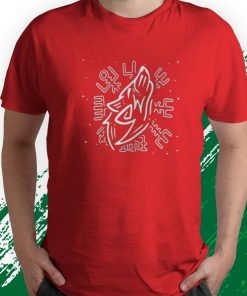 t shirt red viking symbol nordic sign celtic vegvisir wolf Z9aKF