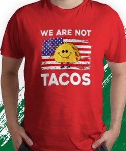 t shirt red we are not tacos mbSXf