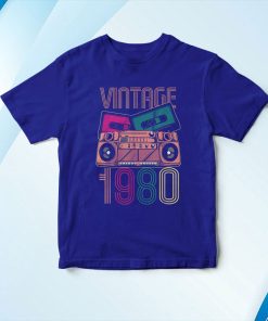 t shirt royal 42 compleanno donna uomo 42 anni vintage 1980 maglietta c68Ub