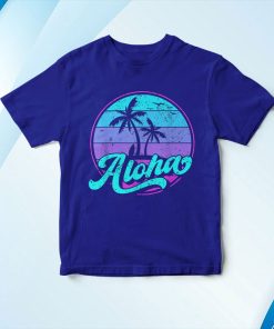 t shirt royal aloha hawaii retro vintage sunset 8yylO