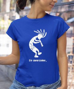 t shirt royal be awesome dancing kokopelli southwestern distressed design 3D7sz
