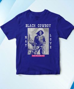 t shirt royal black cowboy nat love african american cowboys black history tgAl3