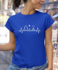 t shirt royal camping outdoor heartbeat wildlife nature camper hiking uYRhO
