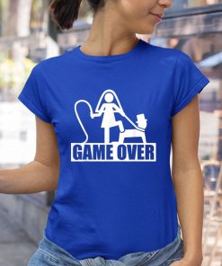 t shirt royal divertenti addio al celibato matrimonio game over 3Ni2y