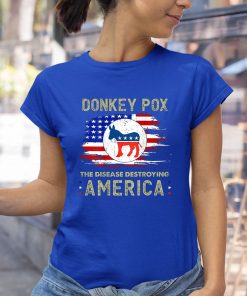 t shirt royal donkey pox the disease destroying america back print RuMmc