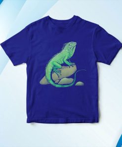 t shirt royal iguana lizard reptile leguan green pet animal herpetologist qymkB