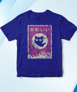 t shirt royal kawaii cat japanese black anime cat AHfBA