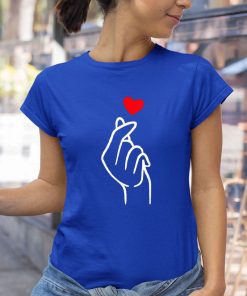 t shirt royal kpop finger heart k drama korean drama A15m0