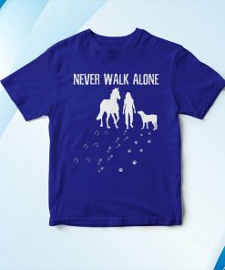 t shirt royal never walk alone dog horse riding 0KyeL