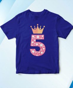 t shirt royal niC3B1os 5 aC3B1os cumpleaC3B1os niC3B1o niC3B1a regalo deco divertido 2015 camiseta FVaQb