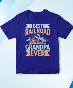 t shirt royal railroad grandpa locomotive train ABJLP