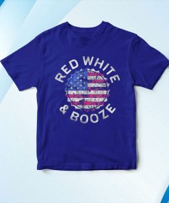 t shirt royal red white and booze drinking wHh1R