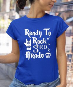 t shirt royal third grade ready to rock 3rd grader day of school back to IVgL4