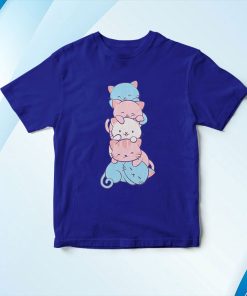t shirt royal trans pride flag kawaii cat cute transgender cf1NE
