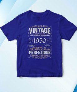 t shirt royal vintage 1950 72 anni regalo 72C2B0 compleanno uomo donna maglietta 2J9Sg