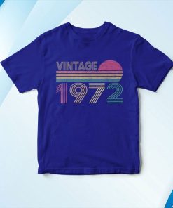 t shirt royal vintage 1972 49 anni compleanno uomo donna regalo divertente maglietta eLiij
